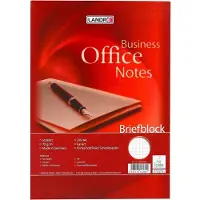 Landré Briefblock Office DIN A4 kariert, 50 Blatt, 10 Stück