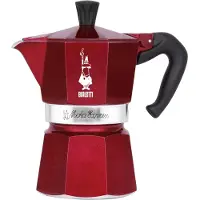 Bialetti Morocco Moka Express, Türkische Kaffeemaschine, 0,13 l, Gemahlener Kaffee, Rot