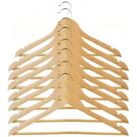 5 Five Wood Hanger 8 Units Braun