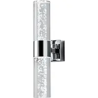 TRIO Leuchten LED Wandleuchte Bolsa 282410206, Metall chrom, 2x 3.2 Watt