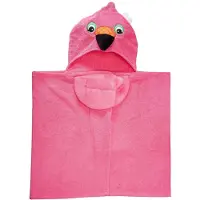 Zoocchini Kinderhandtuch Flamingo mit Kapuze - Pink