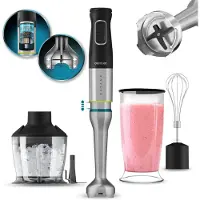 Cecotec 03975, Pürierstab, 1500 W, Schwarz, Edelstahl