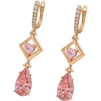 NAEMI Women Earrings in Rose Gold Pink | Gr.: onesize