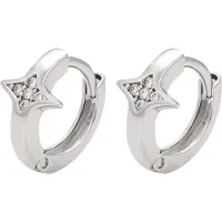 NAEMI Women Earrings in Silver White | Gr.: onesize