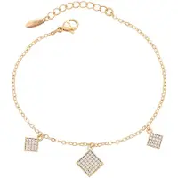 Faina Women Chain Link Bracelet With Charms in Rose Gold | Gr.: onesize
