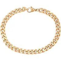 Faina Women Curb Chain Link Bracelet in Rose Gold | Gr.: onesize
