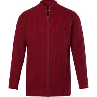 Men Plus Strickjacke in weinrot | Gr.: 7xl