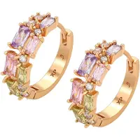 NAEMI Women Earrings in Rose Gold Multicolor | Gr.: onesize