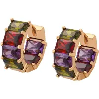NAEMI Women Earrings in Rose Gold Multicolor | Gr.: onesize