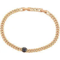 Faina Women Bracelet in Rose Gold Black | Gr.: onesize