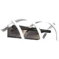 TRIO Lighting Wandlampe Sequence, dimmbar, alu / grau / zink, für Wohn- / Esszimmer, Aluminium, Modern, LED Wandleuchte, Wandlampe Innen