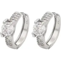 NAEMI Women Earrings in Silver White | Gr.: onesize
