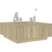 vidaXL Couchtisch Sonoma-Eiche 100x100x40 cm Holzwerkstoff