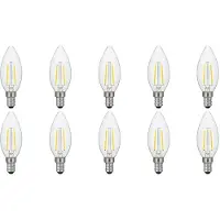 SPL E14 LED Filamentlampe C35 2W 2500K Extra Warmweiß Dimmbar 10 Stück