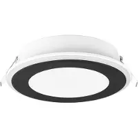 TRIO Einbauleuchte AURA Ø 14,8cm Schwarz matt