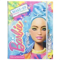 Lisciani 12938 - Barbie Sketch Book Make Up Goal