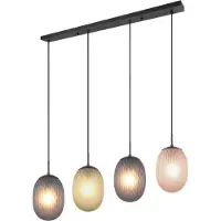 TRIO -Leuchten Pendelleuchte FACETTE DH 17.50x150 cm schwarz