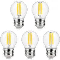 SPL E27 LED-Lampe Kugel 4W 270lm 2500K extra warmweiß 5 Stück dimmbar