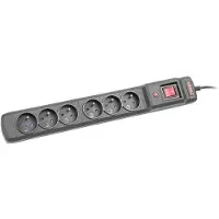 Armac Power strip Armac Multi M6 anti-surge 6 sockets 1.5m black (M6/15/CZ)
