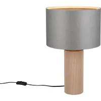 TRIO Tischlampe aus Bambus Canio Ø 30cm
