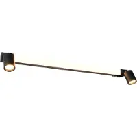 TRIO Spiegellampe Enrico 90cm - schwarz