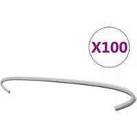 vidaXL Gabionen-Distanzhalter 100 Stk. Verzinkter Stahl 30 cm
