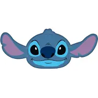 Disney Lilo und Stitch Blue 3D Kissen, Dekokissen 35 cm