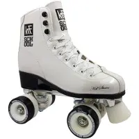 KRF School Aluminium Leather Velcro Rollschuhe