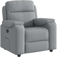 vidaXL Relaxsessel Hellgrau Stoff