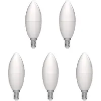 Avide E14 LED Lampe 2,9W B35 Hohe Lichtausbeute 470 Lumen 240V 4000K 5 Stück