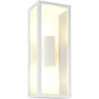 TRIO Lighting Außenwandleuchte Garonne, weiß / opal, Aluminium, Modern, Wandleuchte außen