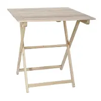 Wellhome Klappbarer Nachttisch Aus Buche Mit Lattenrost Ohne Lackierung 70x70x76 Cm