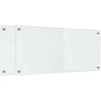 vidaXL Küchenrückwand 2 stk. Transparent 90 x 40 cm Gehärtetes Glas
