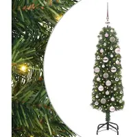 vidaXL Künstlicher Weihnachtsbaum mit 150 LEDs mit Ständer Grün 120 cm