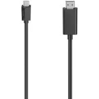 Hama 00200719, 3 m, USB C, HDMI Typ A (Standard), Schwarz
