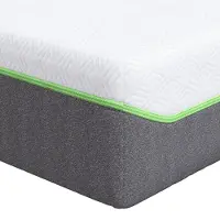 vidaXL Matratze Weiß und Grau 100 x 200 cm Jacquard-Stoff
