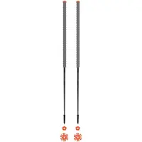Les batons d'Alain - Skitourenstöcke &ndash; Unisex &ndash; Les Bâtons d'Alain &ndash; 2026 - Eléphant - Größe 115 cm - Grau