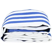 vidaXL Markisenersatzstoff Blau und Weiß 1000 x 160 cm Polyester