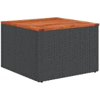 vidaXL Gartensofa-set 7 stk. Schwarz Poly-Rattan