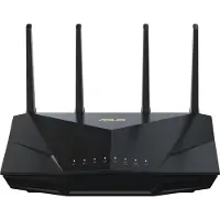 Asus RT-AX5400, Wi-Fi 6 (802.11ax), Dual-Band (2,4 GHz/5 GHz), Ethernet/LAN, Schwarz, Tabletop-Router