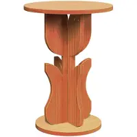 vidaXL Couchtisch Wachsbraun 39,5 x 39,5 x 53,5 cm Massivholz Kiefer