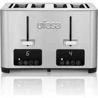 Ufesa Quartet Delux, 4 Scheibe(n), Edelstahl, Edelstahl, Berührung, LCD