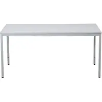 Proregal Schreibtisch Bear | HxBxT 75x160x80 cm | Grau | Rechteckig | Quadratfüße | Lackiert