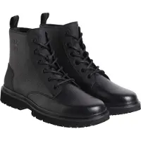 Calvin Klein Stiefel Eva Mid Laceup Boot Lth YM0YM00751 Schwarz