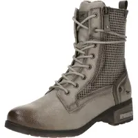 Mustang Damen Stiefelette mit Hahnentritt-Muster 15M0062001, Größe:40 EU, Farbe:Weiß