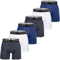 Scotch & Soda Boxershort 6er Pack in Blau/Weiß | Gr.: M