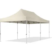 TOOLPORT 3x6m Aluminium Faltpavillon, ohne Seitenteile, creme