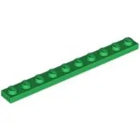 LEGO 1x10 Platten 4477 - 250 Stück Grün