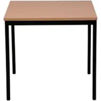 Proregal Bürotisch Wolf | Quadratisch | HxBxT 75x70x70 cm | Schwarz-Buche