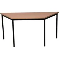 Proregal Bürotisch Wolf | Trapez | HxBxT 75x140x70 cm | Schwarz-Buche